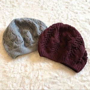 Bundle of 2 women’s crochet beanies